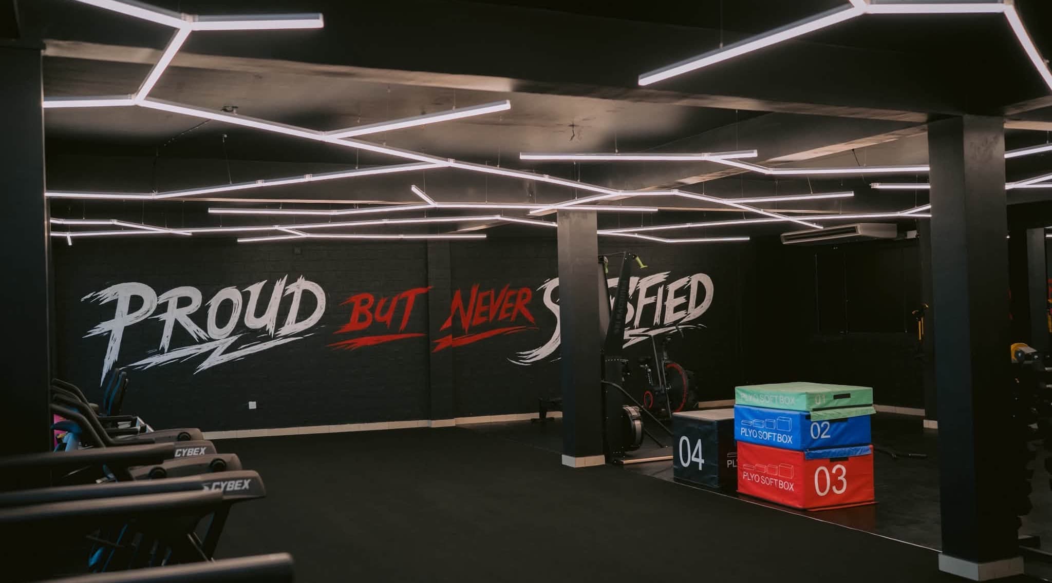 'Proud but never satisfied' mural at the Koswatte branch